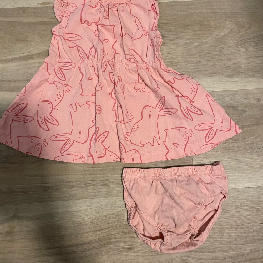 Carter's Pink Bunny Diaper Cover Set